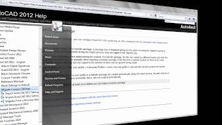 Export and Import AutoCAD 2012 Settings [upl. by Meghann]