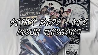 UNBOXING  GIVEAWAY STRAY KIDS 스트레이키즈  ATE ALBUM UNBOXING [upl. by Oivaf400]