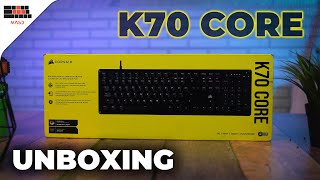 Corsair K70 Core Mechanical Keyboard Unboxing And First Look [upl. by Neeluj]