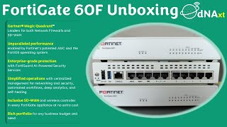 FortiGate 60F Unboxing  FortiGate SDWAN Tutorial [upl. by Appolonia940]