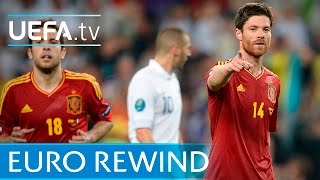 UEFA EURO 2012 highlights Spain 20 France [upl. by Aicela575]