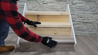 Easy way to install vinyl stair nosing on your stairs You can do it [upl. by Gilberto]