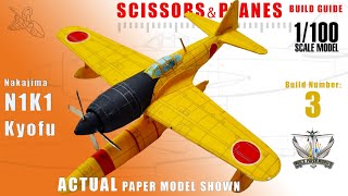 KAWANISHI  N1K1 KYOFU  SCISSORS amp PLANE MODELS [upl. by Aned]