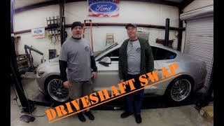 Mustang S550 Driveshaft swap Is 2 better than 1 [upl. by Richy]