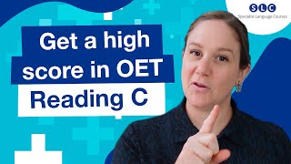 OET READING C Overcoming the subtest CHALLENGES [upl. by Annail]