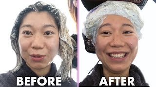 Bleaching My Hair For The First Time  Ive Never Tried  Allure [upl. by Rekoob]