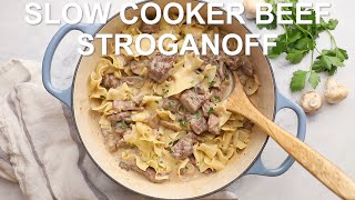 Slow Cooker Beef Stroganoff [upl. by Gustavus]