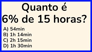 🔥5 QUESTÕES DE MATEMÁTICA PARA DESTRAVAR SEU CÉREBRO🧠 NÍVEL 1 [upl. by Uziel]