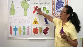 Matemáticas Desarrollo plano de cuerpos geométricos Colegio Cuauhtémoc [upl. by Marigolda]