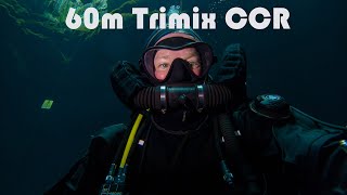 60m Trimix Dive at Kilsby Sinkhole [upl. by Naes362]