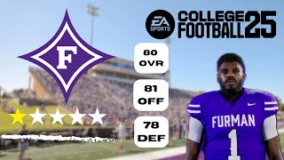 I Rebuilt Furman in College Football 25 Episode 1 [upl. by Magill]