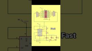 555 Timer IC LED pattern electronics circuit 555project technology [upl. by Kakalina]