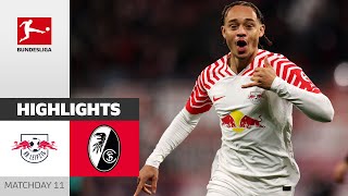 Xavi And Openda Lead RB To The Win  Leipzig  Freiburg 31  Highlights  Matchday 11 – Bundesliga [upl. by Zilvia]