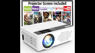 TMY V08 Mini Projector Review – Pros amp Cons  Upgraded Bluetooth Projector with Screen [upl. by Nasia]