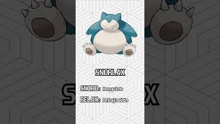 🍎 Etimología Pokémon SNORLAX y MUNCHLAX 🍎 [upl. by Meggie]