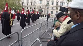 The Household Cavalry Plays On Today At This Remembrance Sunday November 11 2024 GP044096 [upl. by Mohun]