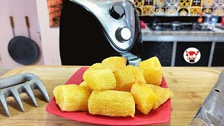 Como Fazer Mandioca Frita e Crocante na Airfryer [upl. by Noryt]