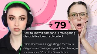 DissociaDID Scores Over Malingering On Diagnosis Test [upl. by Enella]