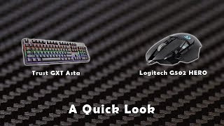 Quick look at the Logitech G502 HERO amp Trust GXT 865 Asta [upl. by Joycelin]