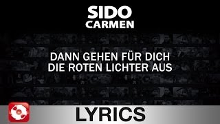 SIDO  CARMEN  AGGROTV LYRICS KARAOKE OFFICIAL VERSION [upl. by Pinkham882]