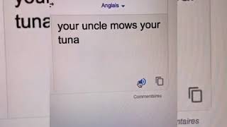 compilation ton tonton thon french google translate  your uncle mows your tuna viral [upl. by Kurtzig]