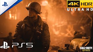 Call of Duty WWII PS5 4K 60FPS HDR Gameplay [upl. by Yvonner]