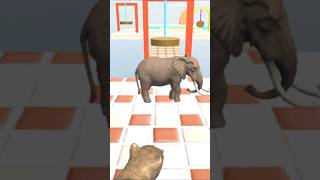 Elephants Game Racing shorts animals viralvideo racing shortvideo [upl. by Genie]