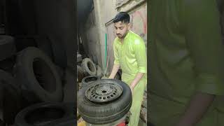 💯😎tyre fittingtyre worknew tyreCar tyreservicenewYouTube [upl. by Wordoow]