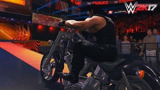 WWE 2K17  Roman Reigns steals Undertakers Bike [upl. by Hnib]