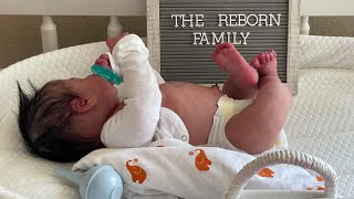 Reborn Family adopts a baby  Silicone Reborn comes to life during Box Opening🤰🏻👶🏻🤯🥳 [upl. by Malanie]