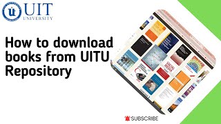 How to Download books from UITU Repository [upl. by Wieche228]