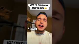 I Got Fired on “undercover boss” story storytime funny comedy undercoverboss [upl. by Atiroc]