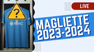 NAPOLI CALCIO  PRESENTAZIONE MAGLIETTE NAPOLI 20232024 [upl. by Doowle85]