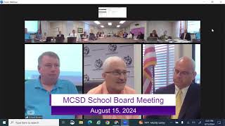 081524 MCSD School Board Meeting [upl. by Oibaf106]