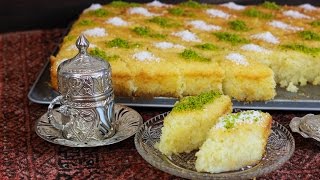 Türkisches Dessert  Revani Tatlisi  Grießkuchen [upl. by Nnoj550]