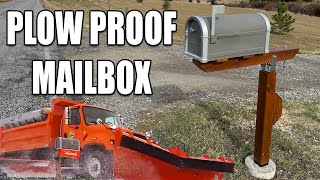 DIY Mailbox Post that Swings  SnowPlow Proof with Concrete Footing  How to Build and Install [upl. by Eatnwahs297]