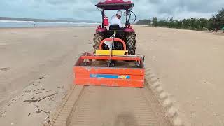 Filtering trash and sand with tractor [upl. by Neitsirk]