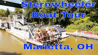 Sternwheeler Boat Tour in Marietta OH [upl. by Anerres]