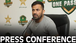 National mens chief selector Wahab Riaz Press Conference at Gaddafi Stadium [upl. by Zonda]