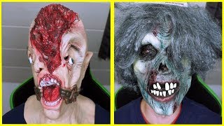 8 krasse HALLOWEEN MASKEN im TEST gruselig [upl. by Braasch]