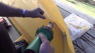 How to plastic weld a Polyethylene kayak  kayak repair [upl. by Bradshaw986]