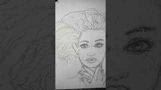 my sketches from studying Luis Royos art art sketch shorts [upl. by Lever]