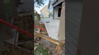 Demo Day 1 on This Deck Refresh diy homerenovation remodel [upl. by Oap]