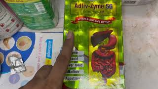 Adliv Zyme 5G Syrup Use Dose Composition Side effects and Price  लिवर ठीक करने की दवा [upl. by Neyugn]