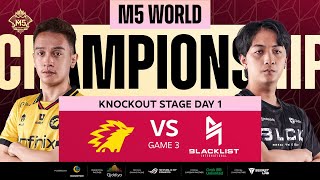 ENG M5 Knockouts Day 1 ONIC vs BLCK Game 3 [upl. by Yolanda]