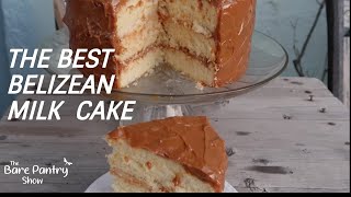 Belizean Milk Cake  Boiled Milk Frosting  Caramel Cake [upl. by Orelle534]