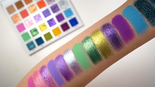 MIKAYLA X GLAMLITE Palette Live Swatches [upl. by Jose]