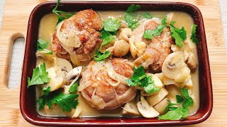 PAUPIETTES DE VEAU AU CHAMPIGNONS  Stuffed Veal Deep in Mushrooms Creamy  Comfort Food 287 SUB [upl. by Melitta]