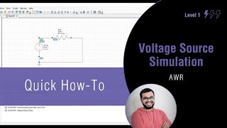 Voltage Source Simulation AWR Tutorial [upl. by Treulich595]