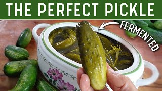 FERMENTED PICKLES  The Best Old Fashioned Dill Pickle Recipe No Rambling [upl. by Vandyke]